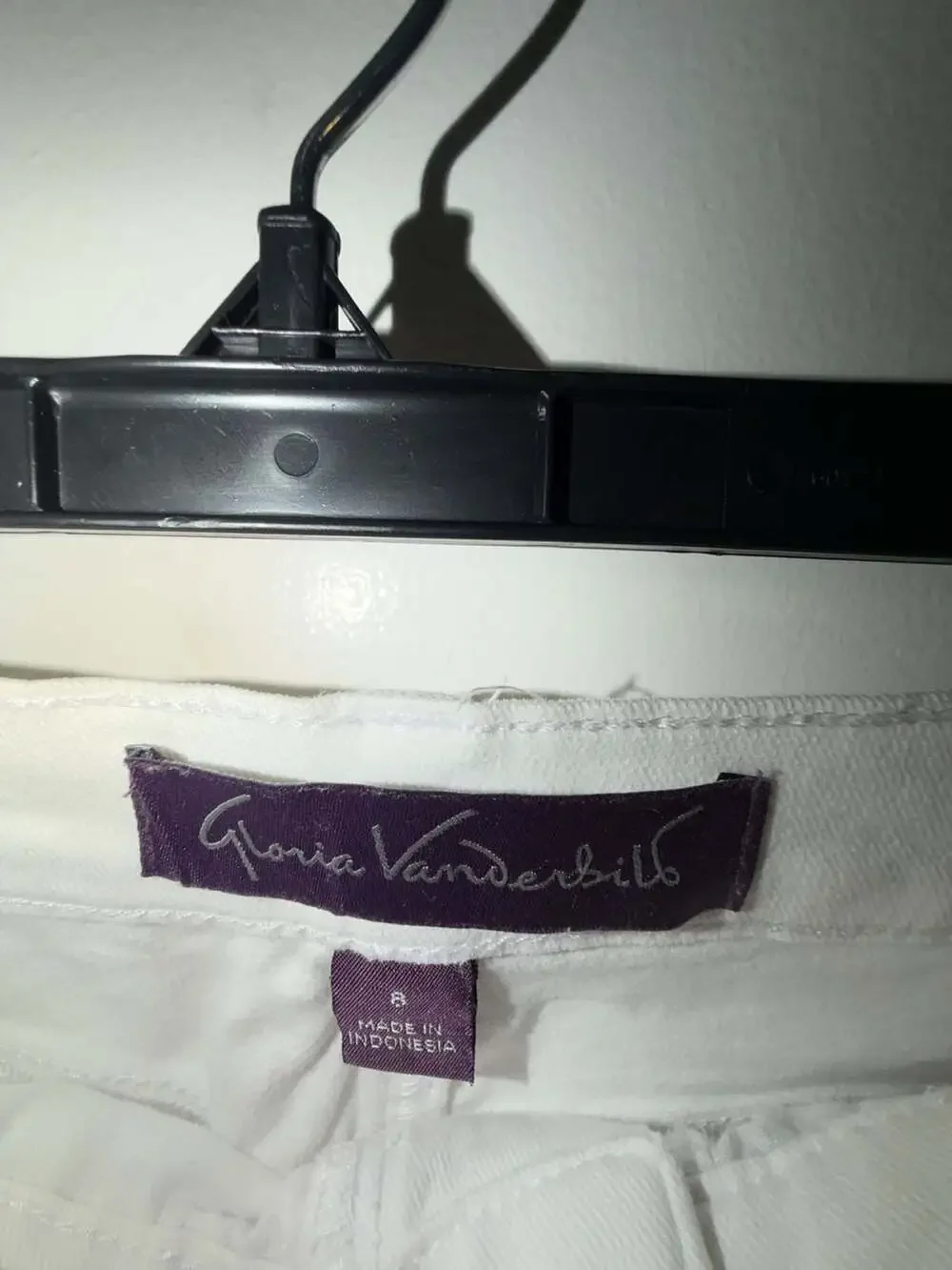 Gloria Vanderbilt Amanda Classic Fit White Stretch Jeans Size 8